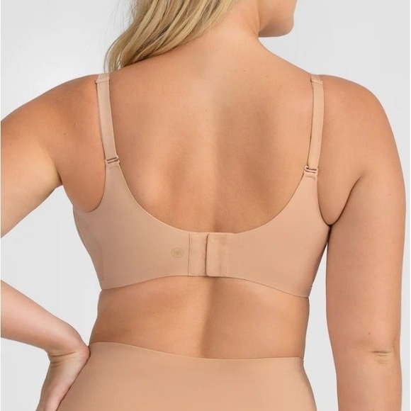 HoneyLove CrossOver Bra Sand 1X Wireless Comfort Smoothing Convertible Strap EUC - Picture 4 of 9